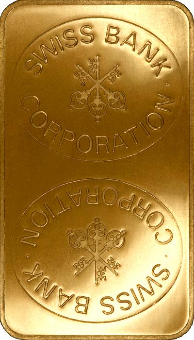 SBC Swiss Bank Corporation 100 Gram Gold Bar