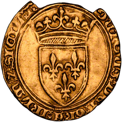 Obverse of Louis II Ecu D'Or