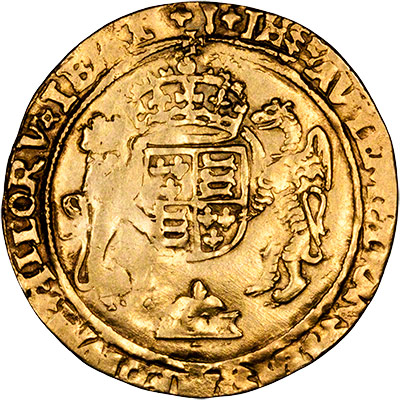Reverse of 1547 - 1551 Edward VI Half Sovereign