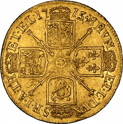 Cruciform Shields on Reverse of Typical Guinea