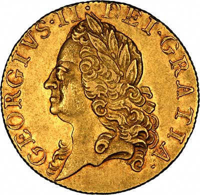 George II on Obverse of 1759 Guinea