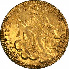 Obverse of 1783 Venice Gold Zecchino