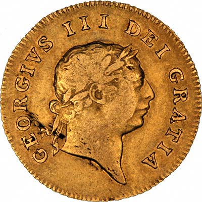 Seventh Head on Obverse of 1806 George III Half Guinea