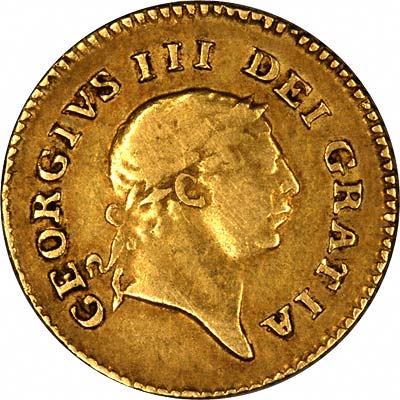 Obverse of 1806 George III Third Guinea