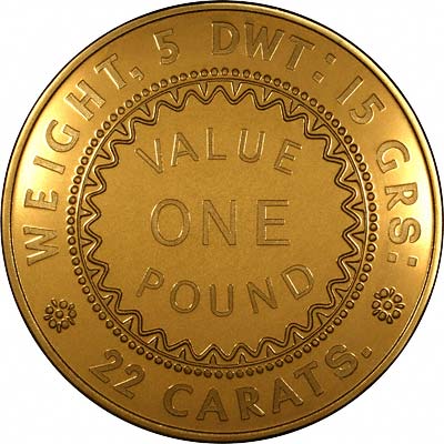 Reverse of 1852 Adelaide One Pound