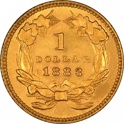 Reverse of 1883 One Dollar