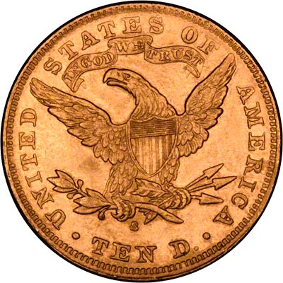Reverse of 1894 American Gold Eagle