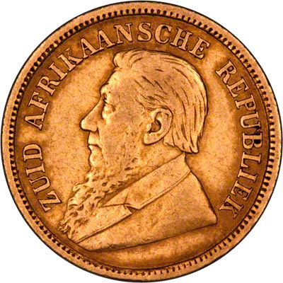 Obverse of 1895 South African Half Pond