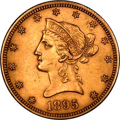 Obverse of 1895 American Gold Eagle