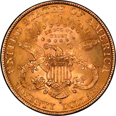 Reverse of 1897 American Gold Double Eagle