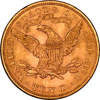 Reverse of 1900 American Gold Eagle