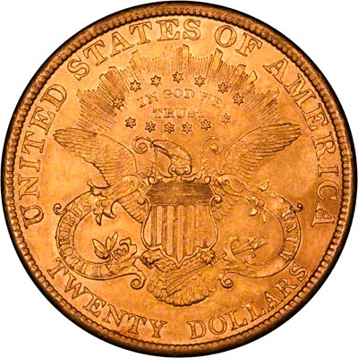 Reverse of 1900 American Gold Double Eagle