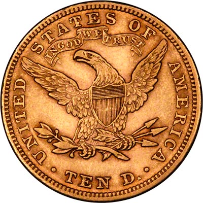 Reverse of 1901 American Gold Eagle
