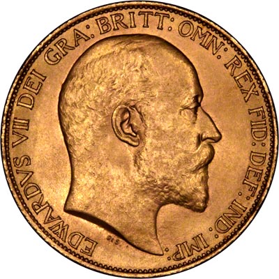 Obverse of 1902 Gold Two Pounds