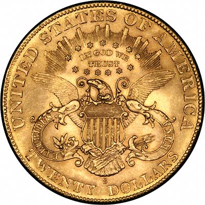 Reverse of 1904 American Gold Double Eagle
