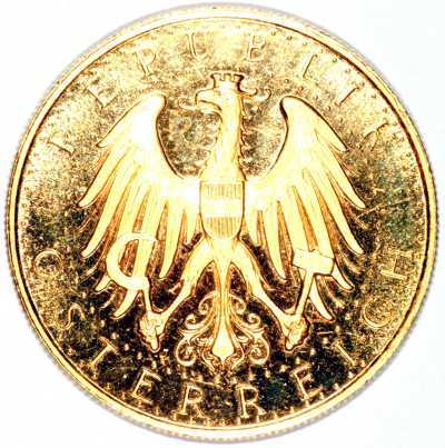Obverse of 1931 Austrian 100 schillings