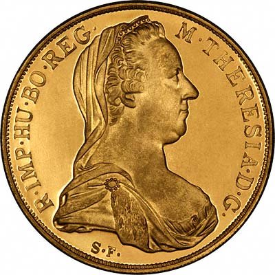 Maria Theresia on Obverse of 1953 Geneva European Cultural Centre Gold Medal