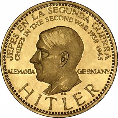 Adolf Hitler on Venezuelan Chiefs of WWII Gold Medal