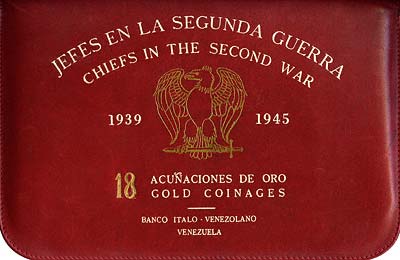 Leather Case for Venezuelan Chiefs of WWII Gold Medals