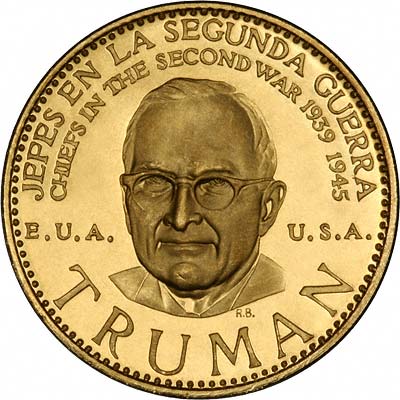 Harry Truman on Venezuelan Chiefs of WWII Gold Medal