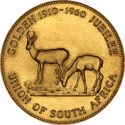 Obverse of 1960 South Africa Gold Medallion