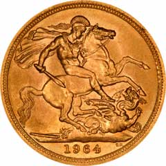 Reverse of Year 2000 Gold Sovereign