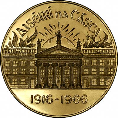 Obverse of 1966 Easter Rising Gold Medallion