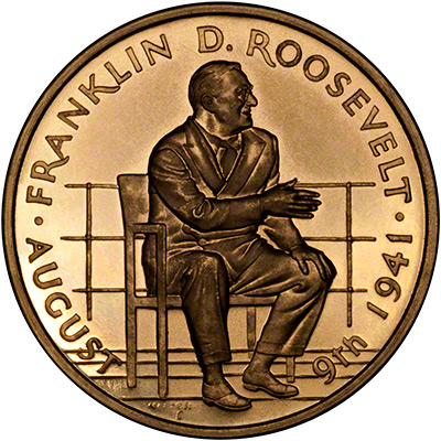 Reverse of 1966 Gold Medallion