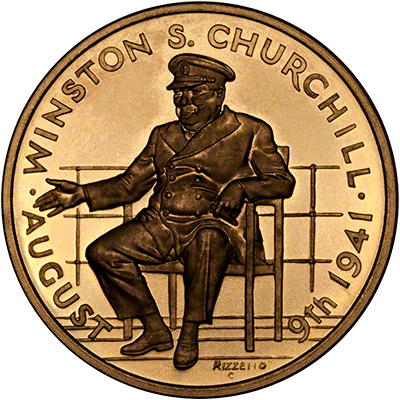 Reverse of 1966 Medium Gold Medallion