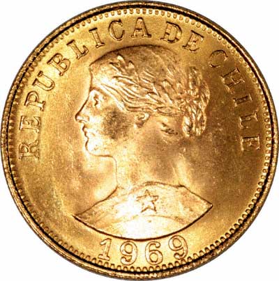 Obverse of 1969 Chile 50 Pesos