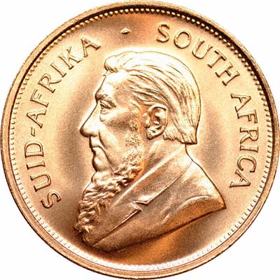 Obverse of 1974 South African One Ounce Krugerrand