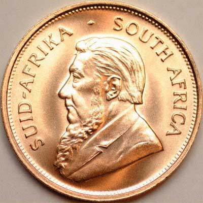 1974 One Ounce Gold Krugerrand Obverse