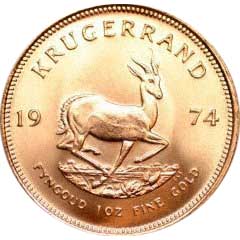 Reverse of One Ounce South African Krugerrand