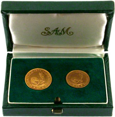 1974 South African Two Coin Proof Rand Set