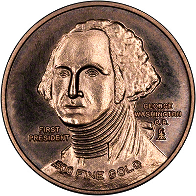 Obverse of 1976 Bicentennial Gold Medallion