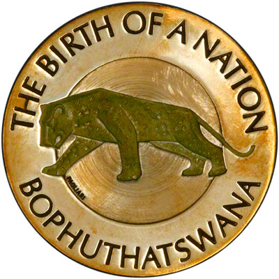 1977 south africa bophuthatswana medallion OBVERSE