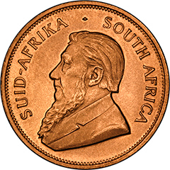 Obverse of One Ounce South African Krugerrand Coin