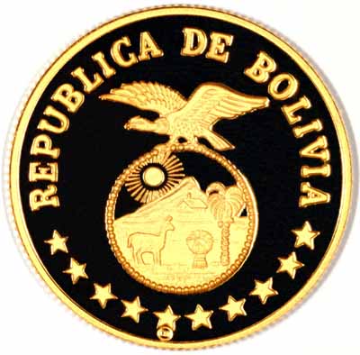 Obverse of 1979 Bolivia 4000 Pesos Bolivianos