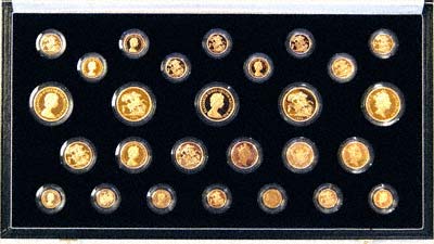 1979 to 1987 Complete Collection of 27 Gold Proof Coins