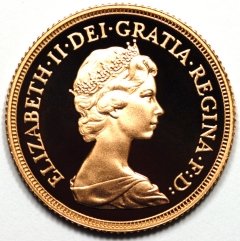 Obverse of 1978 Sovereign
