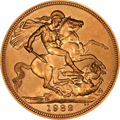 Our 1982 Mint Condition Sovereign Reverse Photograph