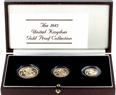 Three Coin Gold Set of 1983