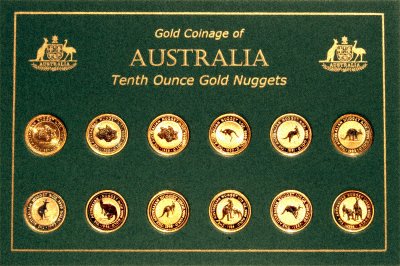 First Twelve Dates of Tenth Ounce Gold Nuggets