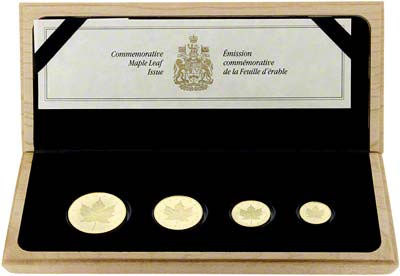 1989 Canadian Gold Maple Set in Presentation Box