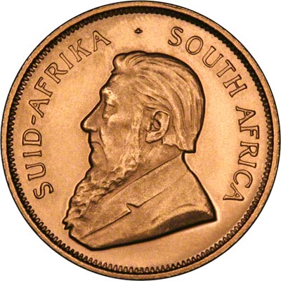 Obverse of 1993 Half Ounce Gold Krugerrand