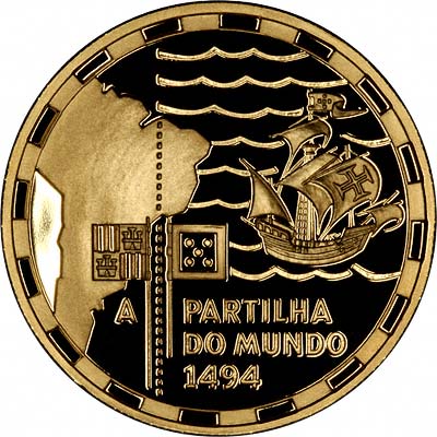 Reverse of 1994 Portuguese Gold 200 Escudos