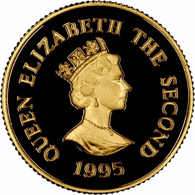 Obverse of 1995 Proof £100