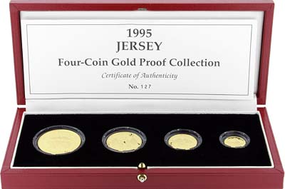1995 Jersey Gold Liberation Proof Set in Presentation Box