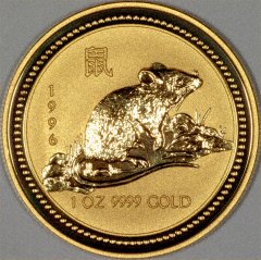 Reverse of 'Year of the Rat' Gold Coin