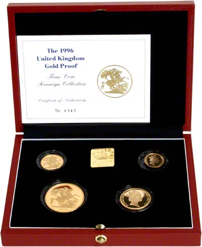 1996 Four Coin Sovereign Set in Presentation Box